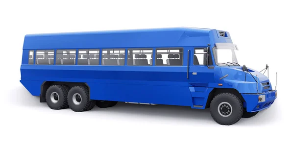 Ônibus Para Transportar Trabalhadores Para Áreas Difícil Acesso Ilustração — Fotografia de Stock
