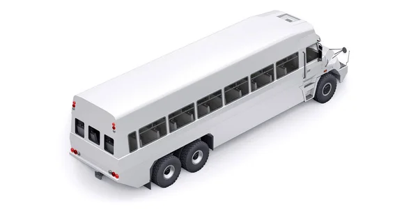 Autobus Pro Pracovníky Dopravě Těžko Přístupných Oblastí Ilustrace — Stock fotografie