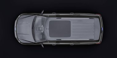 Tula, Rusya. 20 Ocak 2022: Ford Expedition 2019 Black Premium Family SUV siyah arka planda izole edildi. 3d oluşturma.