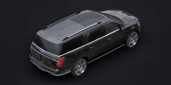 Тула Россия Января 2022 Года Внедорожник Ford Expedition 2019 Black — стоковое фото