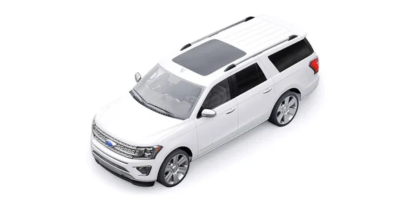 Tula Rosja Stycznia 2022 Ford Expedition 2019 White Premium Family — Zdjęcie stockowe