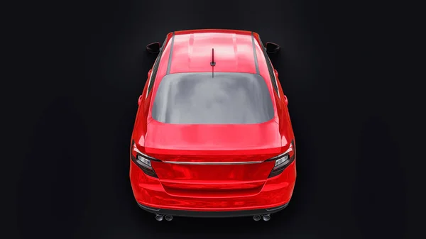 Компактный Спортивный Автомобиль Family Sedan Иллюстрация — стоковое фото