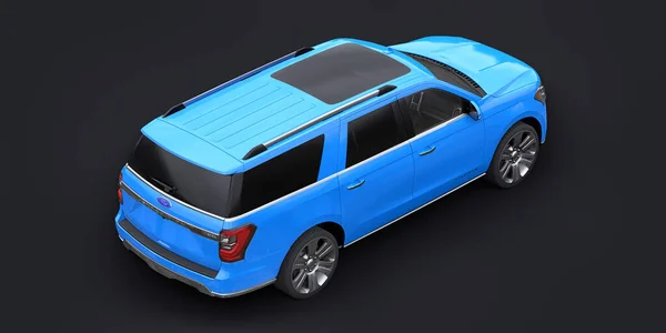 Tula Rosja Stycznia 2022 Ford Expedition 2019 Blue Premium Family — Zdjęcie stockowe