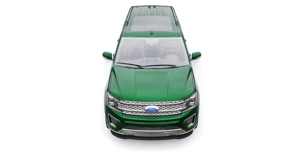 Tula Rússia Janeiro 2022 Ford Expedition 2019 Green Premium Family — Fotografia de Stock