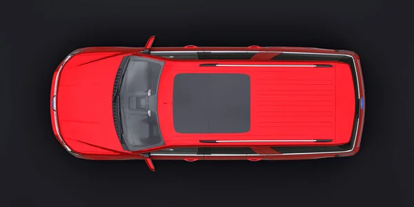 トゥラ ロシア 2022年1月20日 フォード エクスペディション2019レッドプレミアムファミリーSuvブラックを背景に隔離 3Dレンダリング — ストック写真