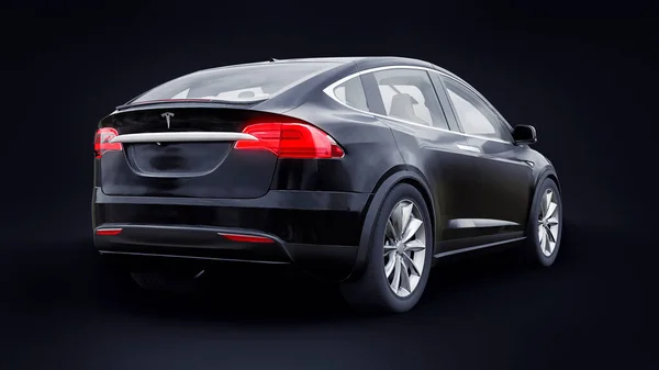 Tula Russia January 2022 Tesla Model Full Size City Suv — Stock Photo, Image