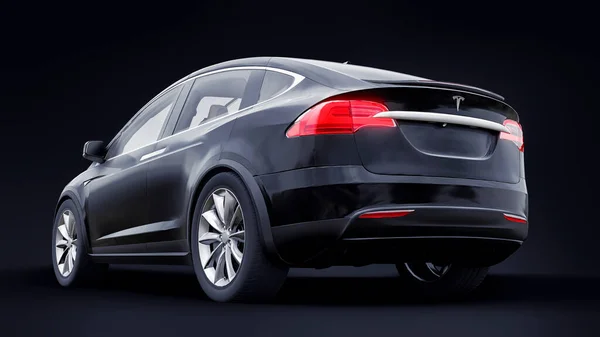 Тула Россия Января 2022 Tesla Model Полноразмерный Городской Внедорожник Машина — стоковое фото