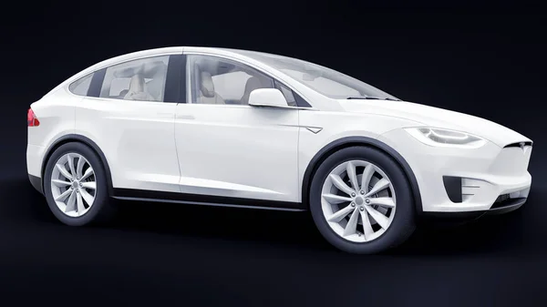 Tula Russia Gennaio 2022 Tesla Model Full Size City Suv — Foto Stock