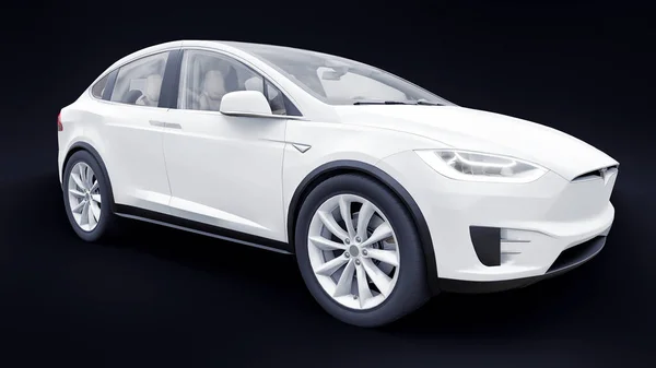 Tula Russia Gennaio 2022 Tesla Model Full Size City Suv — Foto Stock