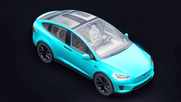 Tula Rusland Januari 2022 Tesla Model Full Size City Suv — Stockfoto