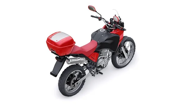 Lätt Turistiska Enduro Motorcykel Illustration — Stockfoto