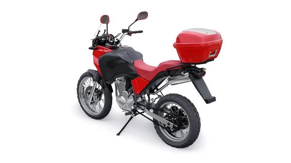 Lehké Turistické Enduro Motocykl Ilustrace — Stock fotografie