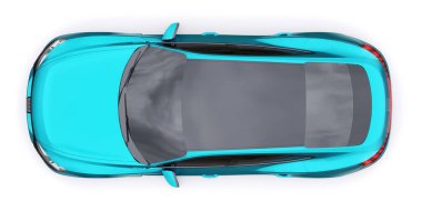 Tula, Rusya. 25 Ocak 2022: Audi E-Tron GT 2021. Birinci sınıf spor sedan. Araba beyaz arka planda izole edilmiş. 3d oluşturma