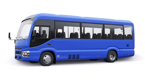 Blue Small Buss För Resor Bil Med Tom Kaross För — Stockfoto