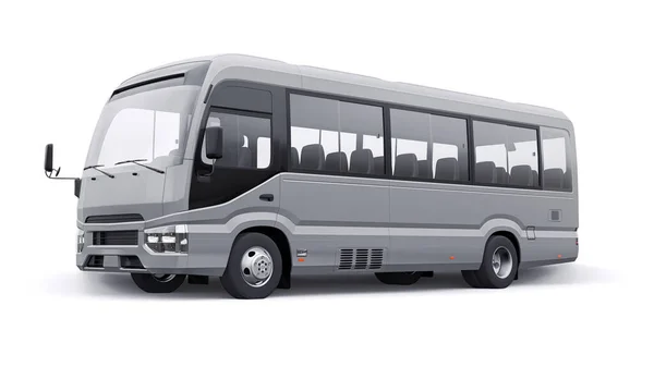 Liten Buss Til Byer Forsteder Bil Med Tom Kropp Design – stockfoto