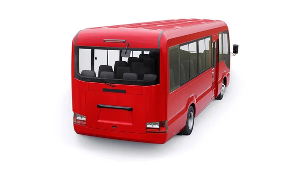 Pequeno Ônibus Para Urbano Suburbano Para Viagens Carro Com Corpo — Fotografia de Stock