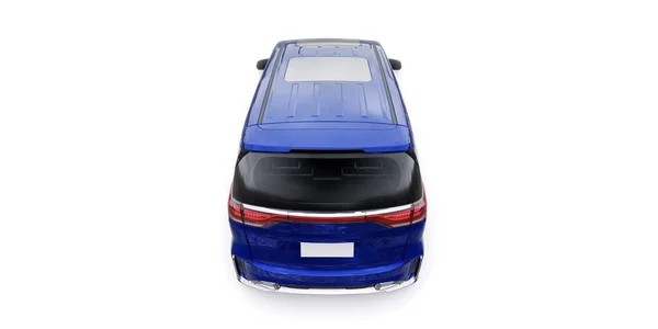 Una City Car Familiare Blue Minivan Premium Business Car Illustrazione — Foto Stock