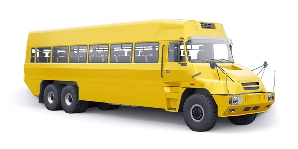 School Yellow Bus Transport Schoolchildren School Illustration — Stock Photo, Image