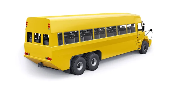 School Yellow Bus Transport Schoolchildren School Illustration — Stock Photo, Image