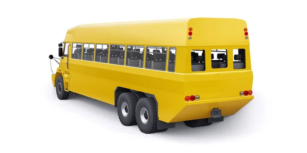 Autobuz Galben Școlar Pentru Transporta Elevii Școală Ilustrație — Fotografie, imagine de stoc
