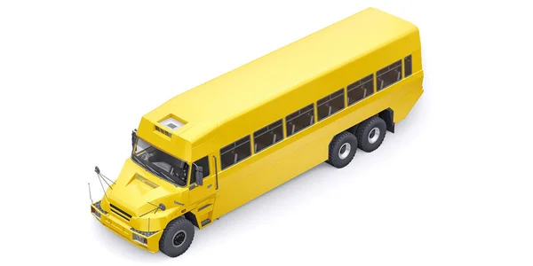 School Yellow Bus Transport Schoolchildren School Illustration — Stock Photo, Image