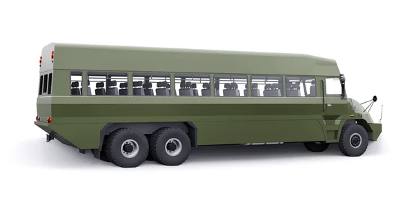 Ônibus Militar Para Transporte Infantaria Ilustração — Fotografia de Stock