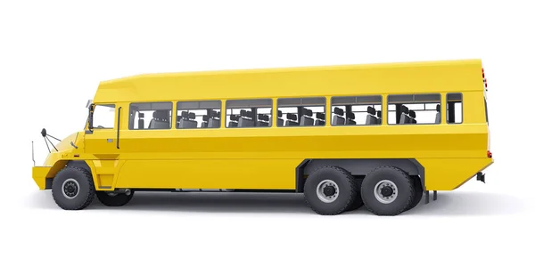 School Yellow Bus Transport Schoolchildren School Illustration — Stock Photo, Image