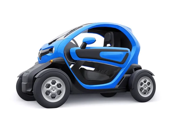 Toula Russie Janvier 2022 Renault Twizy 2015 Blue Super Compacte — Photo