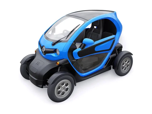 러시아 2022 Renault Twizy 2015 Blue Super Compact Electric City — 스톡 사진