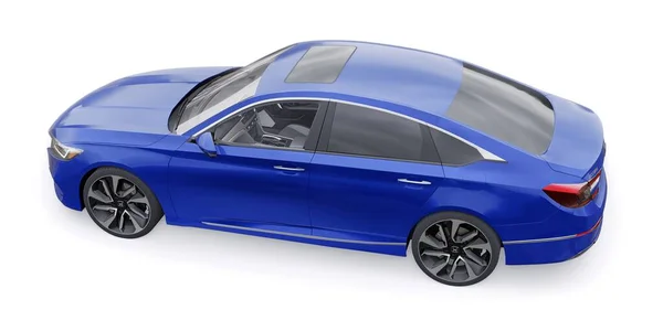 Tula Oroszország Január 2022 Honda Accord 2020 Kék Nagy Hibrid — Stock Fotó