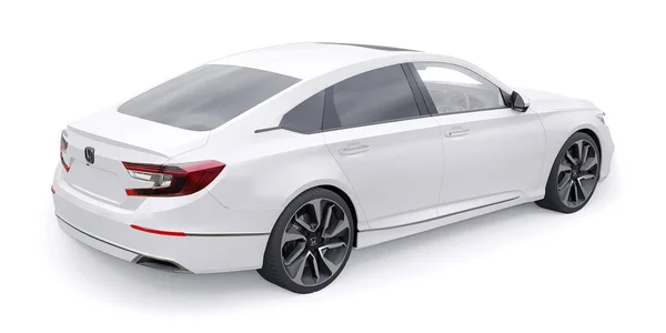 Tula Oroszország Január 2022 Honda Accord 2020 Fehér Nagy Hibrid — Stock Fotó