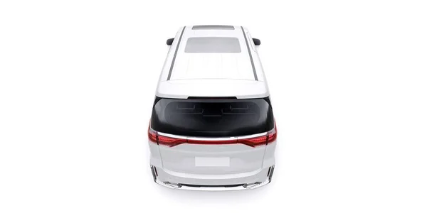 White Minivan Family City Car Premium Business Car Illustration — Stock Photo, Image
