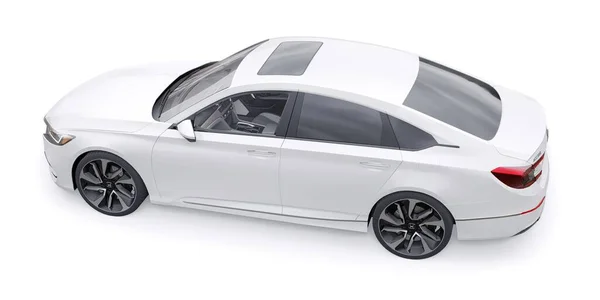 俄罗斯 2022年1月30日 Honda Accord 2020 White Large Hybrid Business Sedan — 图库照片