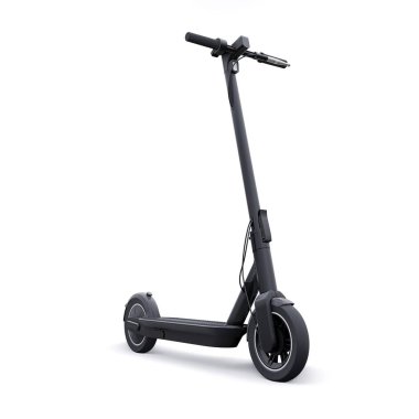 Eğlence ve şehir gezileri için elektrik katlama scooter 'ı 3 boyutlu illüstrasyon.