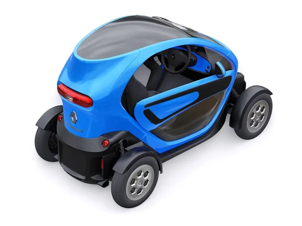 Тула Россия Января 2022 Renault Twizy 2015 Blue Super Компактный — стоковое фото