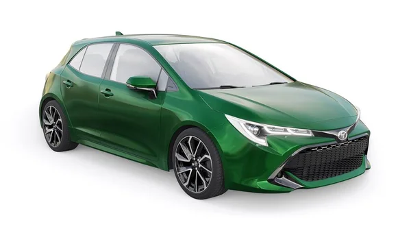 Tula Rússia Fevereiro 2022 Toyota Auris 2019 Green Compact Família — Fotografia de Stock