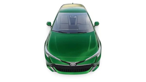 Tula Rusland Februari 2022 Toyota Auris 2019 Groene Compacte Stedelijke — Stockfoto