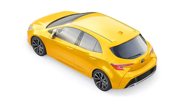 Tula Rusia Febrero 2022 Toyota Auris 2019 Amarillo Familia Urbana — Foto de Stock