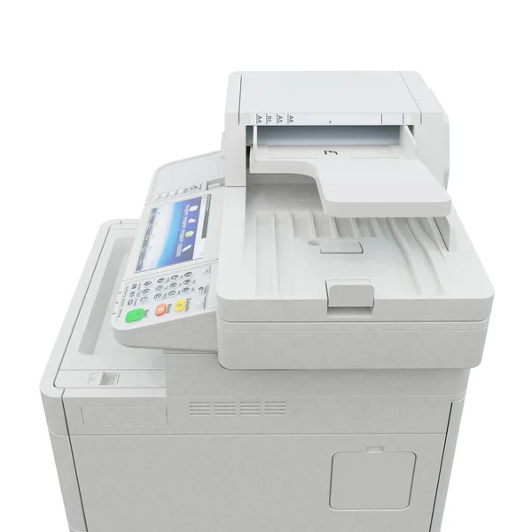 Scanner Impressora Multifunções Equipamento Computador Tecnologia Profissional Escritório Isolado Ilustração — Fotografia de Stock