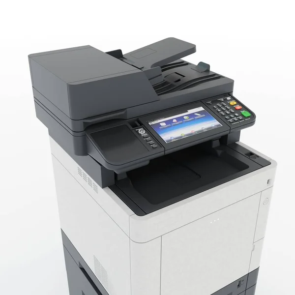 Multi Function Printer Scanner Isolated Office Professional Technology Computer Equipment — Stock Photo, Image