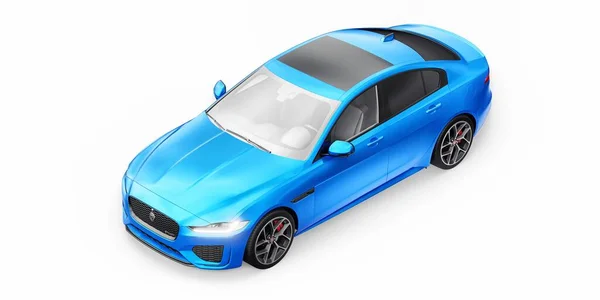 Tula Russland Februar 2022 Jaguar Dynamic 2020 Blue Premium Sportlimousine — Stockfoto