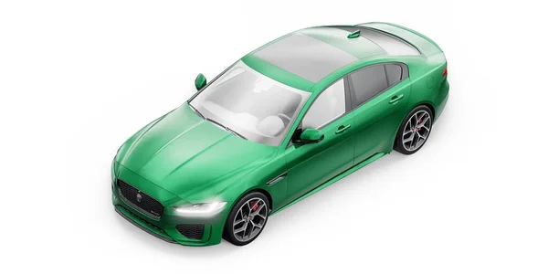 Tula Russland Februar 2022 Jaguar Dynamic 2020 Grüne Premium Sportlimousine — Stockfoto