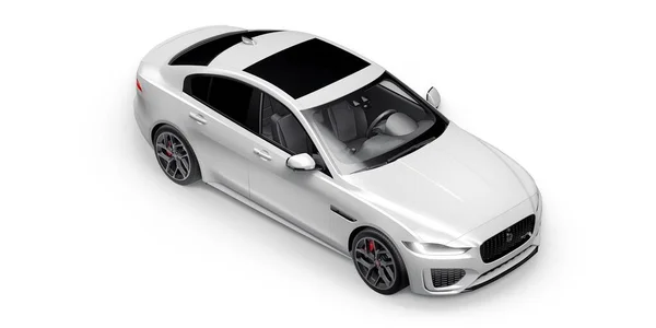 Tula Russland Februar 2022 Jaguar Dynamic 2020 Weiße Premium Sportlimousine — Stockfoto