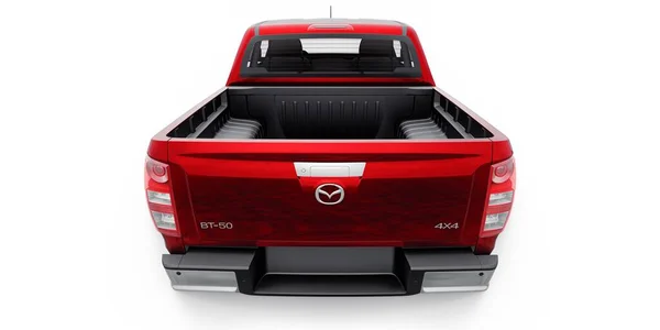Tula Russia Febbraio 2022 Mazda 2021 Red Mid Size Moderno — Foto Stock