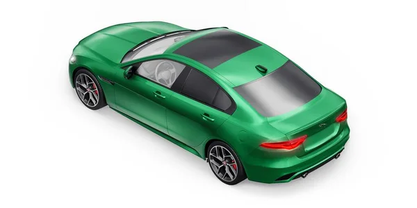 Tula Rússia Fevereiro 2022 Jaguar Dynamic 2020 Sedan Desportivo Green — Fotografia de Stock