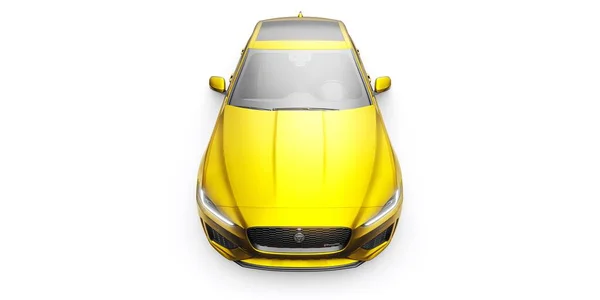 Tula Rússia Fevereiro 2022 Jaguar Dynamic 2020 Amarelo Premium Esportes — Fotografia de Stock