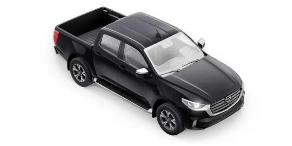 俄罗斯 2022年2月3日 Mazda 2021 中型现代皮卡 3D插图 — 图库照片