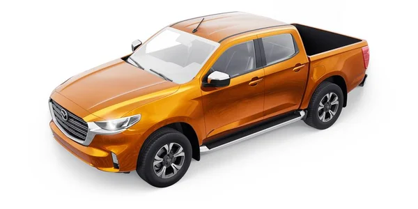 Tula Rusland Februari 2022 Mazda 2021 Oranje Middelgrote Moderne Pick — Stockfoto