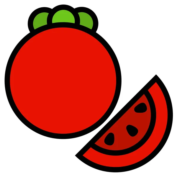 Pattern Vegetables Tomato Vector Illustration Organic Food Tomato Seamless Pattern — Stock vektor