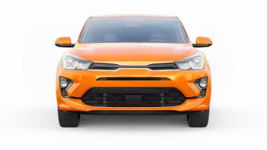Küçük şehir aile hatchback 'i. 3d resimleme